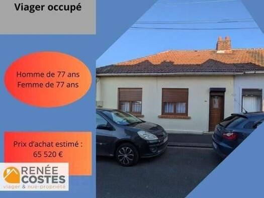 Maison en viager occupé Bouquet 28 650 € 4 pièces 2 chambres 75 m² Loison-sous-Lens 62218