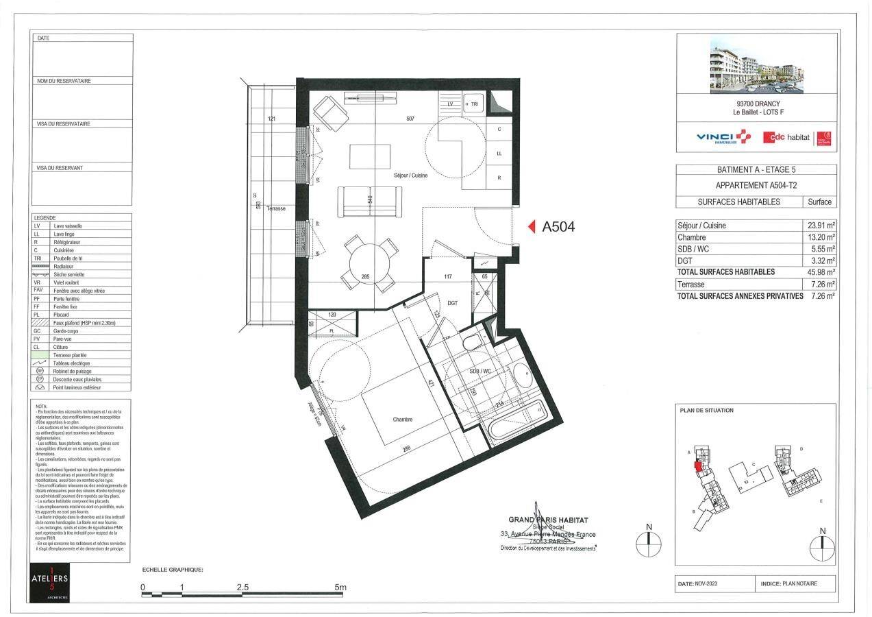 Maison à louer, 46m², DRANCY