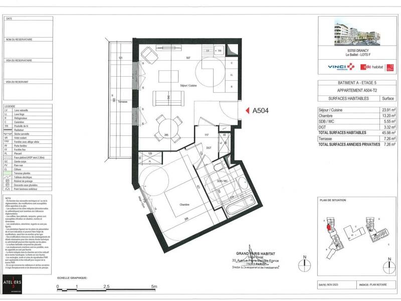Maison à louer, 46m², DRANCY