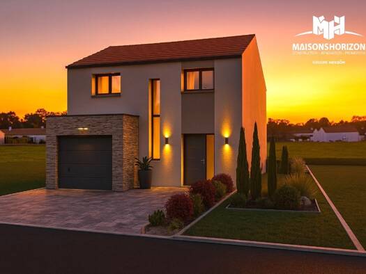 Terrain avec maison neuve à vendre 249 000 € 5 pièces 3 chambres 80 m² 298 m² de terrain Tiercelet 54190