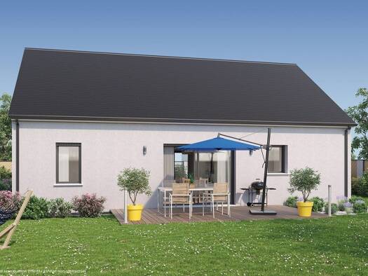 Terrain avec maison neuve à vendre 173 496 € 3 pièces 2 chambres 75 m² 790 m² de terrain Labergement-lès-Seurre 21820