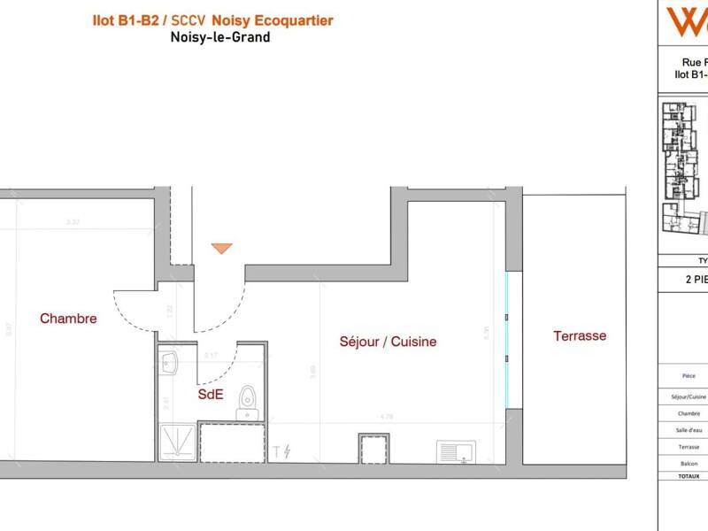 Maison à louer, 46m², NOISY LE GRAND