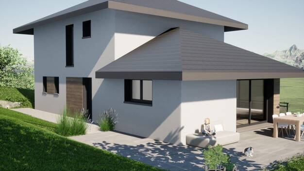 Terrain avec maison neuve à vendre 564 000 € Lyaud 74200