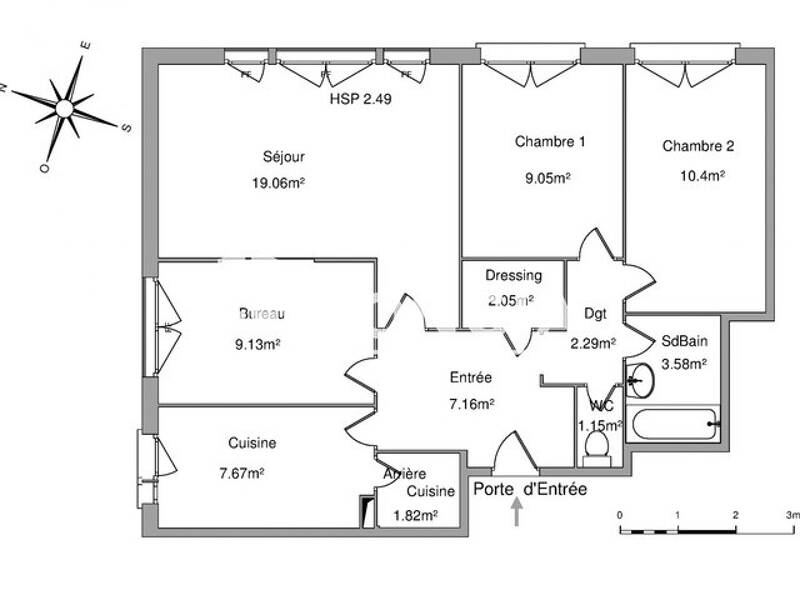 Maison à louer, 73m², TOURS