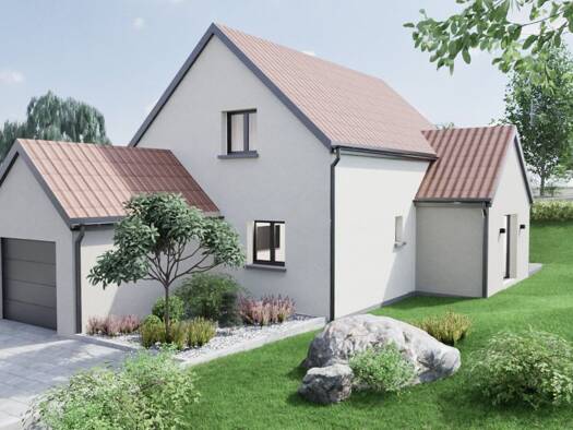 Terrain avec maison neuve à vendre 444 698 € 5 pièces 3 chambres 113 m² 650 m² de terrain Herbsheim 67230