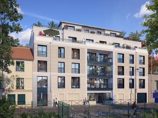 Appartement à vendre - neuf 197 083 € 2 pièces 44,69 m² RDC/5 dès le 27/11/2026 Les Martraits Mantes-la-Jolie 78200
