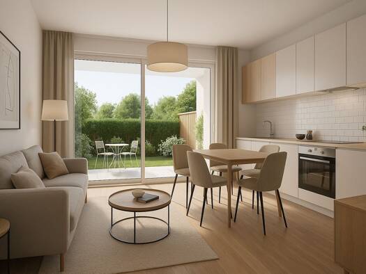 Appartement à vendre - neuf 159 000 € 2 pièces 1 chambre 45 m² RDC/3 Centre Ville-Terrasses d'Essey-La Fallée Essey-lès-Nancy 54270