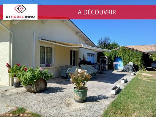Maison de plain-pied à vendre 194 000 € 5 pièces 4 chambres 100 m² 1 600 m² de terrain Gardonne 24680