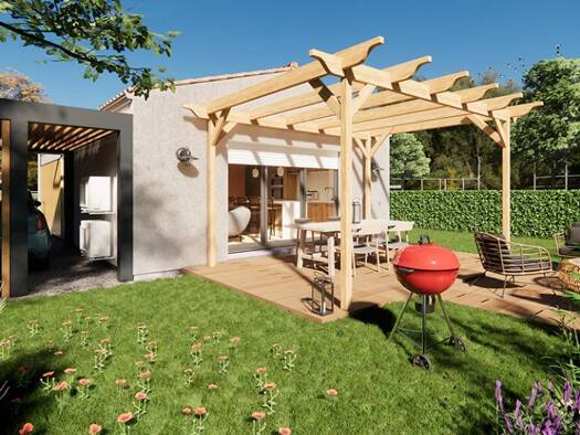 Terrain avec maison neuve à vendre 137 400 € 3 pièces 2 chambres 61 m² 410 m² de terrain Saint-Martin-des-Tilleuls 85130