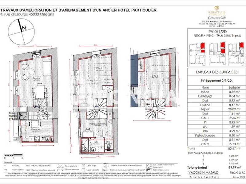 Maison à louer, 82m², ORLEANS