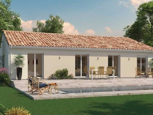 Terrain avec maison neuve à vendre 418 650 € 7 pièces 3 chambres 84 m² 600 m² de terrain Centre Ville Gujan-Mestras 33470