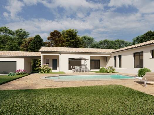 Terrain avec maison neuve à vendre 440 000 € 5 pièces 4 chambres 163 m² 950 m² de terrain Beaupuy 47200