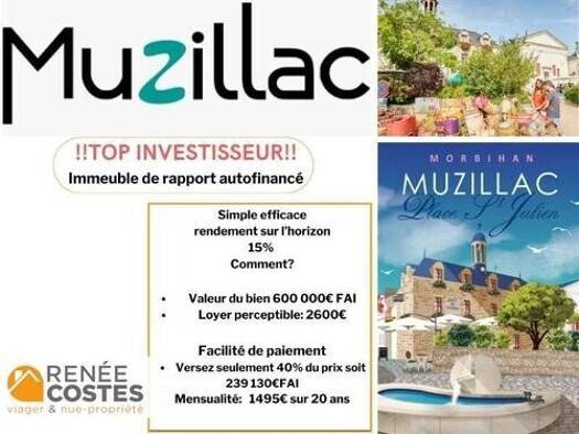 Immeuble à vendre 239 130 € 240 m² Muzillac 56190