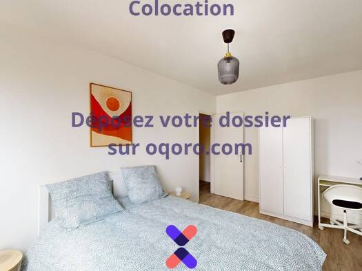Colocation à louer 395 € 4 pièces 3 chambres 84 m² 6ème étage Couronneries Poitiers 86000