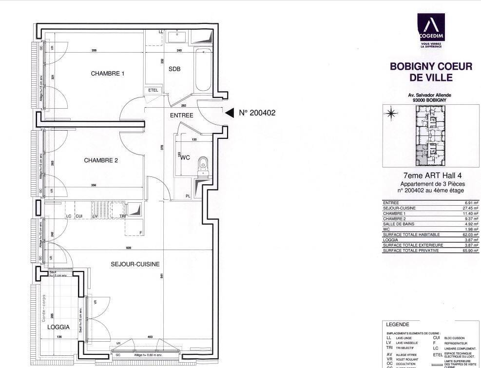 Maison à louer, 61m², BOBIGNY