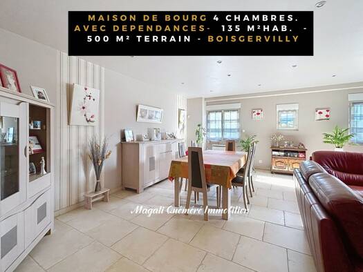 Maison à vendre 228 800 € 5 pièces 4 chambres 135 m² 500 m² de terrain Boisgervilly 35360