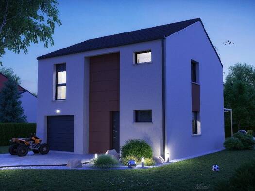Terrain avec maison neuve à vendre 254 999 € 5 pièces 3 chambres 90 m² 231 m² de terrain Herserange 54440