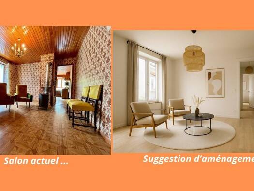 Maison à vendre 141 000 € 5 pièces 3 chambres 137 m² 692 m² de terrain La Chapelle-sur-Furieuse 39110