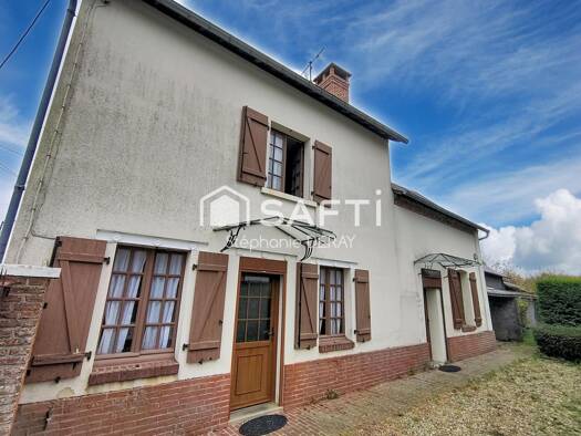 Maison à vendre 91 350 € 4 pièces 2 chambres 78 m² 619 m² de terrain Beaucamps-le-Vieux 80430