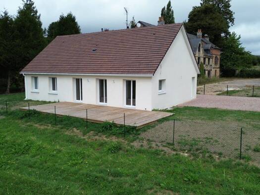 Terrain avec maison neuve à vendre 399 000 € 4 pièces 3 chambres 117 m² 1 509 m² de terrain Canapville 14800