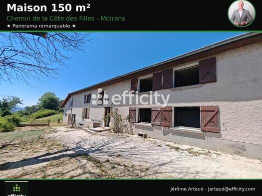 Maison à vendre 469 000 € 6 pièces 4 chambres 150 m² 4 200 m² de terrain Bourg Nord-Chamfeuillet Moirans 38430