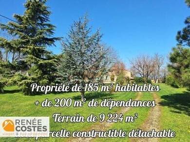 Maison en viager occupé Bouquet 109 748 € 7 pièces 6 chambres 185 m² 9 224 m² de terrain Andancette 26140