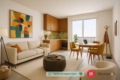Appartement à vendre 263 887 € 3 pièces 2 chambres 59 m² 3ème étage Marcel Sembat Villetaneuse 93430