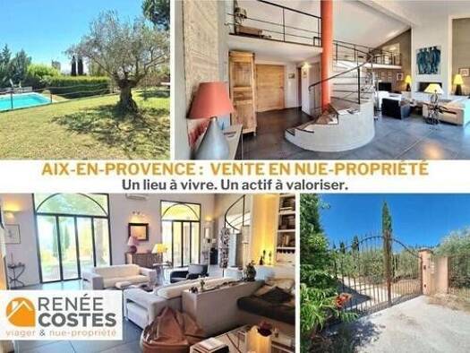 Maison en viager occupé Bouquet 1 240 500 € 9 pièces 9 chambres 376 m² 5 237 m² de terrain Les Platanes Aix-en-Provence 13100