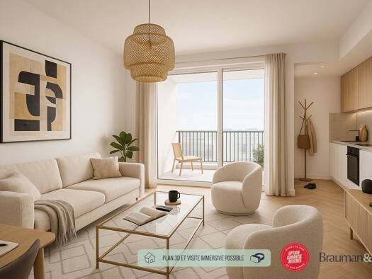 Appartement à vendre - neuf 195 640 € 1 pièce 35 m² 1er étage Ville Nouvelle-Centre Est Noisiel 77186