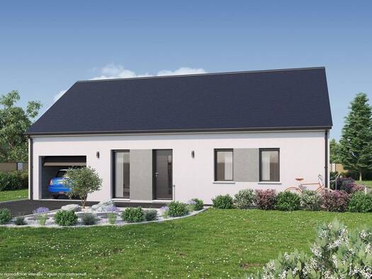 Terrain avec maison neuve à vendre 143 007 € 4 pièces 3 chambres 82 m² 710 m² de terrain Yzeures-sur-Creuse 37290