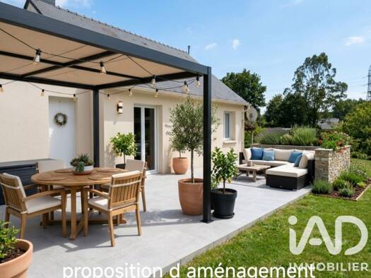 Maison de plain-pied à vendre 222 500 € 4 pièces 3 chambres 80 m² 531 m² de terrain Plaintel 22940