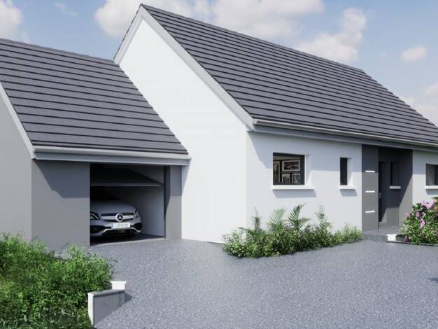 Terrain avec maison neuve à vendre 371 150 € 4 pièces 2 chambres 90 m² 422 m² de terrain Sud Wasselonne 67310
