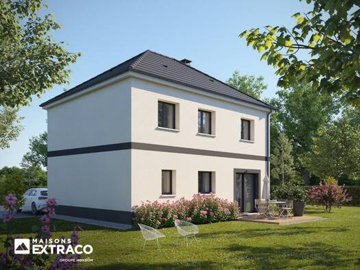 Terrain avec maison neuve à vendre 351 400 € 6 pièces 5 chambres 114 m² 928 m² de terrain Auberville 14640