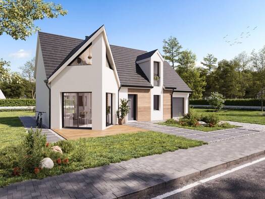 Terrain avec maison neuve à vendre 385 000 € 4 pièces 3 chambres 110 m² 753 m² de terrain Canapville 14800