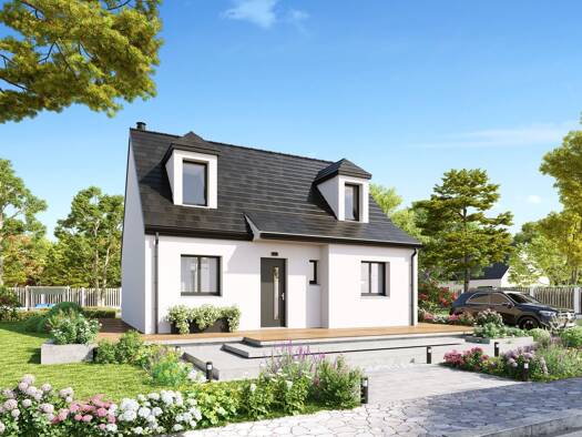 Terrain avec maison neuve à vendre 218 735 € 4 pièces 3 chambres 84,8 m² 793 m² de terrain Ganzeville 76400