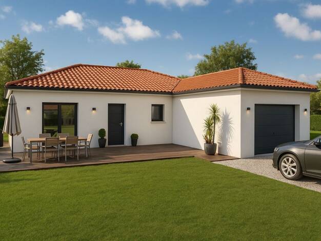 Terrain avec maison neuve à vendre 217 000 € 4 pièces 3 chambres 80 m² 457 m² de terrain Biol 38690