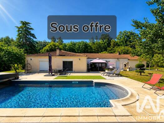 Maison de plain-pied à vendre 360 000 € 5 pièces 4 chambres 180 m² 5 500 m² de terrain Bajamont 47480