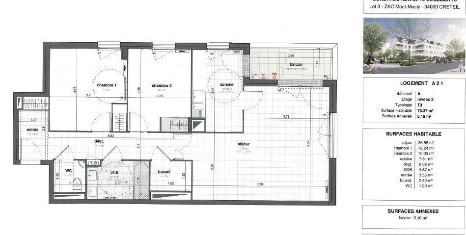 Maison à louer, 77m², CRETEIL