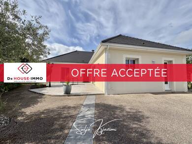 Maison de plain-pied à vendre 299 000 € 6 pièces 3 chambres 130 m² 1 000 m² de terrain Le Bourg-Zone Agglomérée Le Poinconnet 36330
