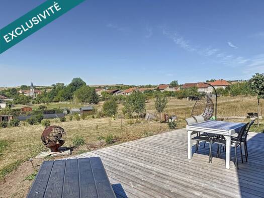 Maison de plain-pied à vendre 247 000 € 6 pièces 4 chambres 91 m² 722 m² de terrain Raville 57530