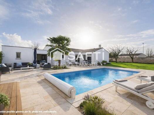 Maison de plain-pied à vendre 458 000 € 7 pièces 5 chambres 150 m² 1 088 m² de terrain Saint-Ouen-d'Aunis 17230