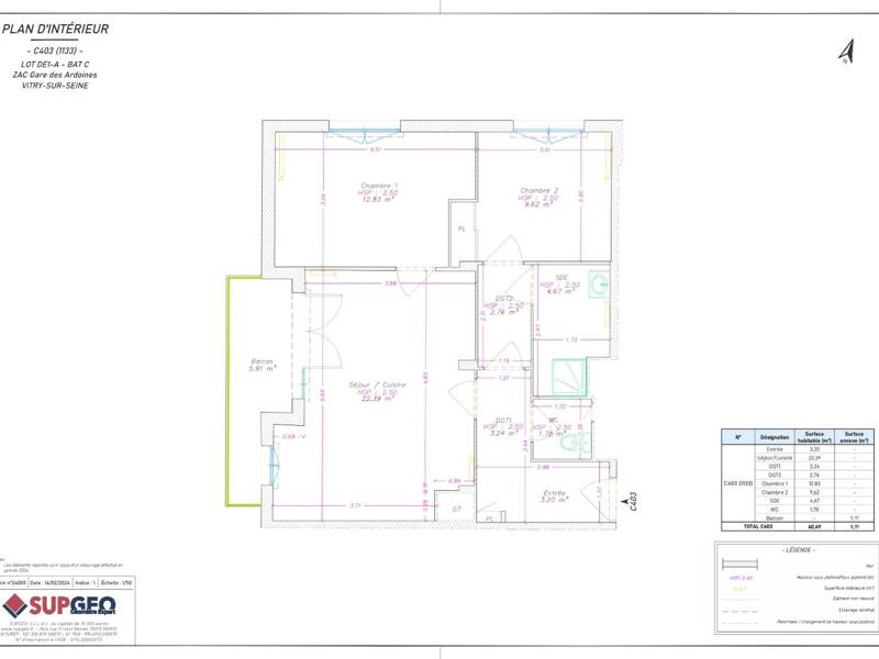Maison à louer, 60m², VITRY SUR SEINE