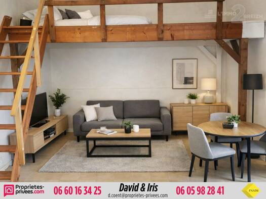 Duplex à vendre 64 000 € 1 pièce 20 m² RDC/2 Camors 56330