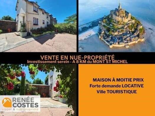 Maison en viager occupé Bouquet 72 550 € 5 pièces 4 chambres 128 m² 421 m² de terrain St James 50240