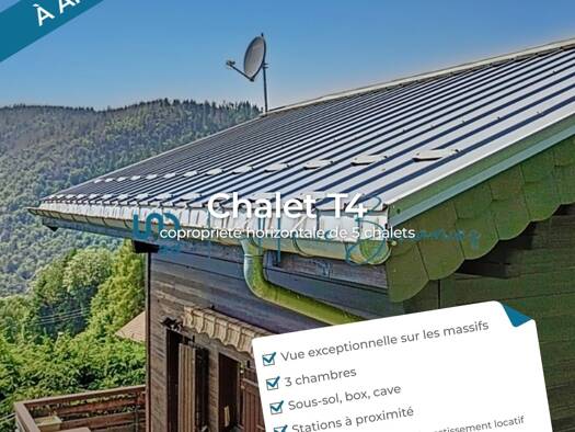 Chalet à vendre 240 000 € 4 pièces 3 chambres 39 m² Arâches-la-Frasse 74300