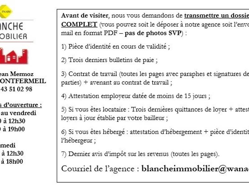 Maison à louer, 41m², MONTFERMEIL