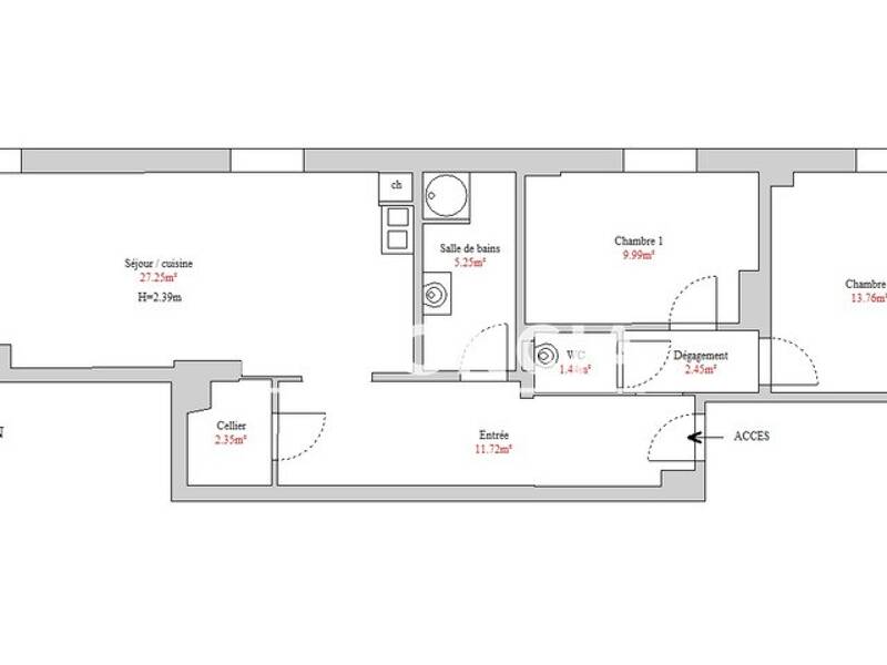 Maison à louer, 74m², GUEBWILLER