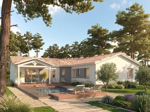 Terrain avec maison neuve à vendre 567 450 € 7 pièces 4 chambres 146 m² 2 252 m² de terrain Audenge 33980