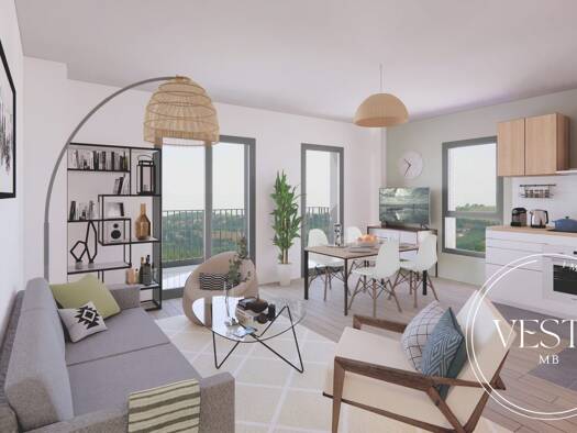 Duplex à vendre - neuf 219 000 € 2 pièces 1 chambre 54 m² RDC/3 Blanches Fleurs Beaune 21200