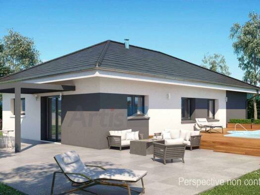 Terrain avec maison neuve à vendre 336 340 € 5 pièces 3 chambres 80 m² 534 m² de terrain La Bâthie 73540